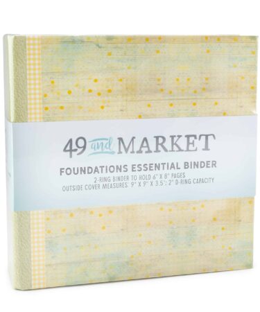 49 AND MARKET Collezione Botanical Buzz  - Foundations Binder Album Kit - Sunny