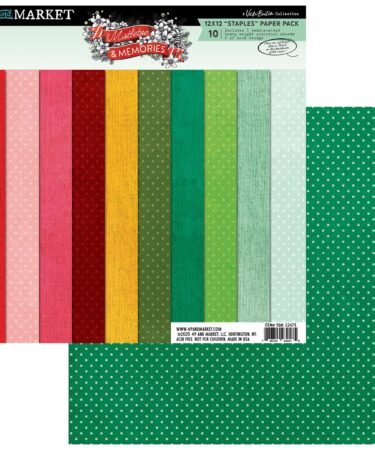 Alternative view of 49 AND MARKET, Vicki Boutin - Collezione Mistletoe and Memories  - 12x12 Staples Pack