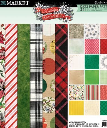 49 AND MARKET, Vicki Boutin - Collezione Mistletoe and Memories  - 12x12 Paper Pad
