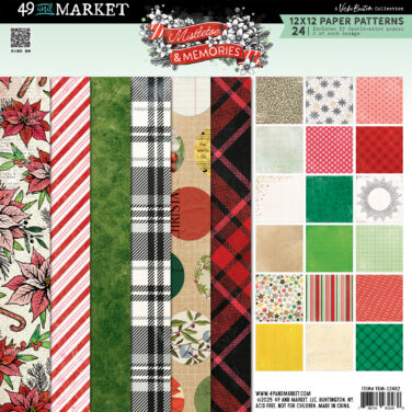 49 AND MARKET, Vicki Boutin - Collezione Mistletoe and Memories  - 12x12 Paper Pad