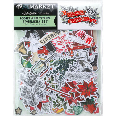 49 AND MARKET, Vicki Boutin - Collezione Mistletoe and Memories  -  Icon Die-Cuts