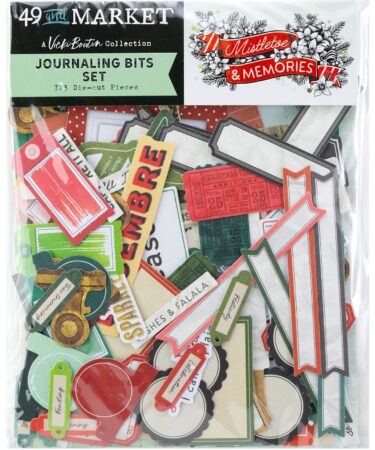 49 AND MARKET, Vicki Boutin - Collezione Mistletoe and Memories  -  Journaling Die-Cuts