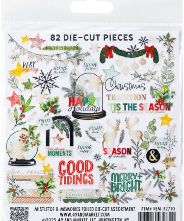 Alternative view of 49 AND MARKET, Vicki Boutin - Collezione Mistletoe and Memories  -  Foiled Die-Cut Assortment
