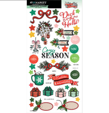 49 AND MARKET, Vicki Boutin - Collezione Mistletoe and Memories  - Cardstock Stickers