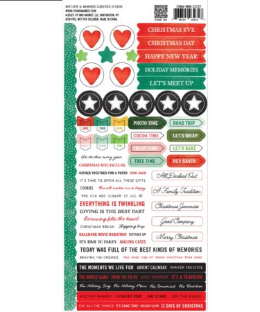 Alternative view of 49 AND MARKET, Vicki Boutin - Collezione Mistletoe and Memories  - Cardstock Stickers