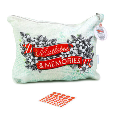 49 AND MARKET, Vicki Boutin - Collezione Mistletoe and Memories  - Zippered Tote Bag