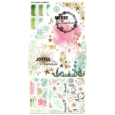 49 AND MARKET, Vicki Boutin - Collezione Mistletoe and Memories  -  Blendable Rub-on Transfers