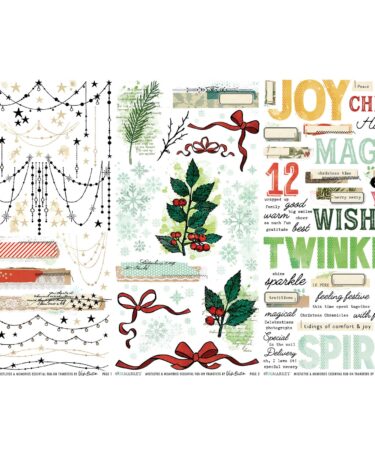 Alternative view of 49 AND MARKET, Vicki Boutin - Collezione Mistletoe and Memories  -  Essential Rub-on Transfers