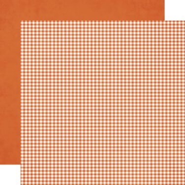 SIMPLE STORIES - Simple Vintage Autumn Breeze Double-Sided Cardstock 12"X12" -Harvest Gingham