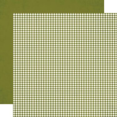 SIMPLE STORIES - Collezione Simple Vintage Autumn Breeze Double-Sided Cardstock 12"X12" -Juniper Gingham