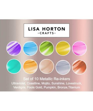 Lisa Horton Crafts Cloud 9 Metallic Reinkers 10/Pkg - Release 1