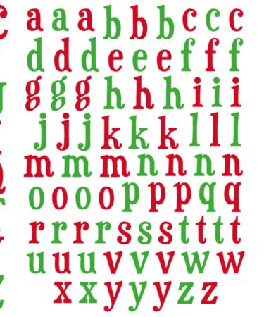 Alternative view of Arden Creative Studio - Vintage Christmas 6x8 Inch Alphabet Stickers (3pcs)