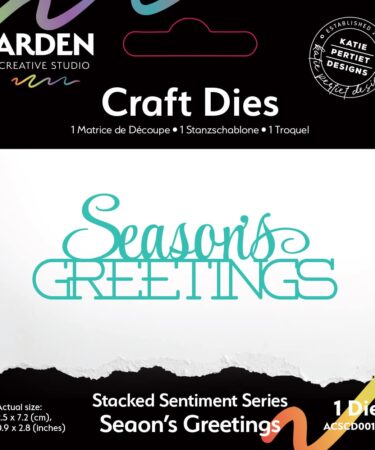 ARDEN CREATIVE STUDIO - Sentiment Series Craft Die Stacked Season's Greetings