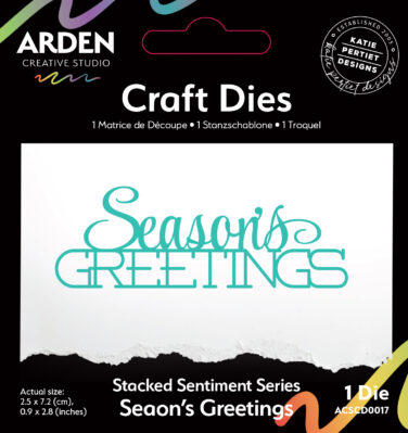 ARDEN CREATIVE STUDIO - Sentiment Series Craft Die Stacked Season's Greetings