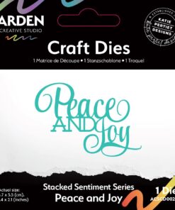 ARDEN CREATIVE STUDIO - Sentiment Series Stacked Peace and Joy Craft Die