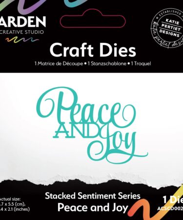 ARDEN CREATIVE STUDIO - Sentiment Series Stacked Peace and Joy Craft Die