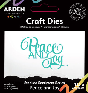 ARDEN CREATIVE STUDIO - Sentiment Series Stacked Peace and Joy Craft Die