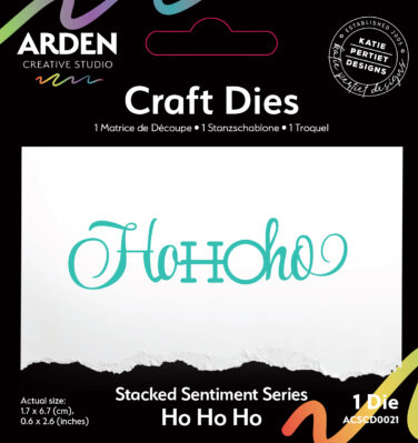 ARDEN CREATIVE STUDIO-   Sentiment Series Craft Die Stacked Ho Ho Ho