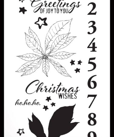 ARDEN CREATIVE STUDIO - Maker Series 4x8 Inch Clear Stamp Set Festive Elements