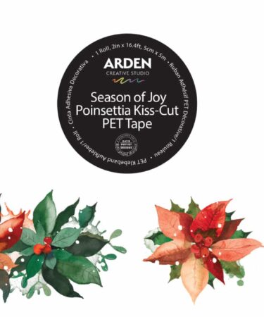 ARDEN CREATIVE STUDIO - Season of Joy Kiss-Cut PET Tape Poinsettia (5cmx5m)