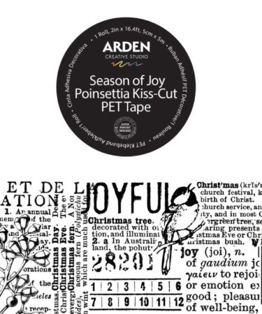 ARDEN CREATIVE STUDIO - Season of Joy Journal PET Tape Continuous (5cmx5m)