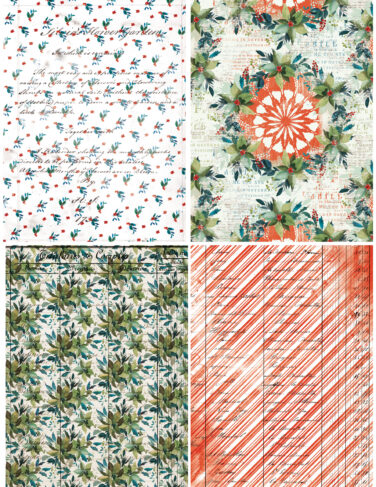 Alternative view of ARDEN CREATIVE STUDIO - Season of Joy 6x8 Inch Decoupage Paper