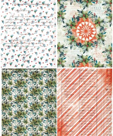 Alternative view of ARDEN CREATIVE STUDIO - Season of Joy 6x8 Inch Decoupage Paper