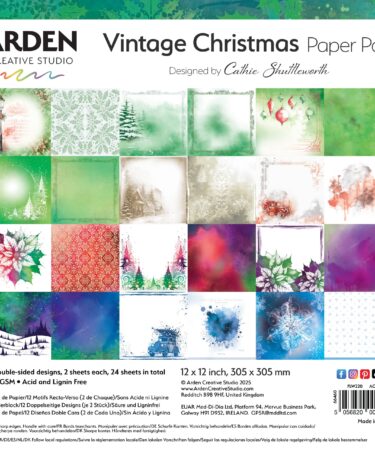 ARDEN CREATIVE STUDIO - Vintage Christmas 12x12 Inch Paper Pad