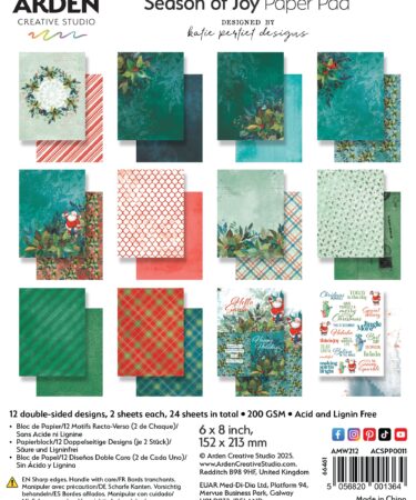 ARDEN CREATIVE STUDIO - Season of Joy 6x8 Ich Paper Pad