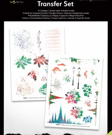 ARDEN CREATIVE STUDIO - Vintage Christmas 6x8 Inch Rub-On Transfer Set