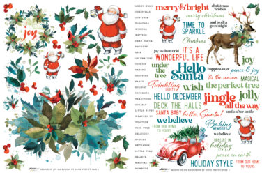 Alternative view of ARDEN CREATIVE STUDIO- Season of Joy 6x8 Inch Rub-On Transfer Set