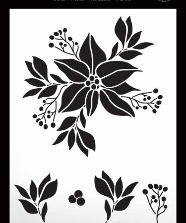 ARDEN CREATIVE STUDIO - Maker Series 6x8 Inch Stencil Seasonal Blooms