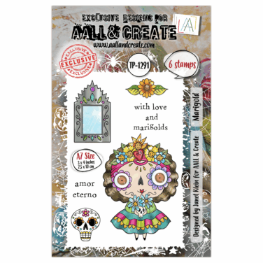 AALL & CREATE- Stamp set A7 - Marigold