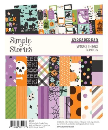 SIMPLE STORIES - Collezione Spooky Things - 6x8 Pad