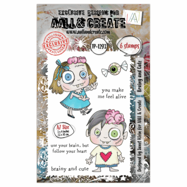 AALL & CREATE- Stamp set A7 - Brainy and Cute