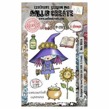 AALL & CREATE- Stamp set A7 - Wee Witch