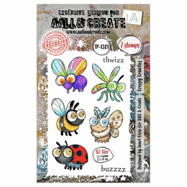 AALL & CREATE- Stamp set A7 - Creepy Crawlies