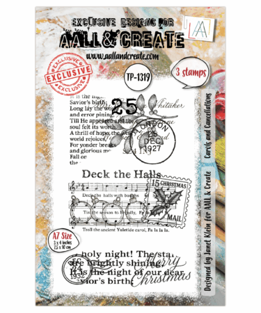 AALL & CREATE - Stamp set A7 - Carols and Cancellations