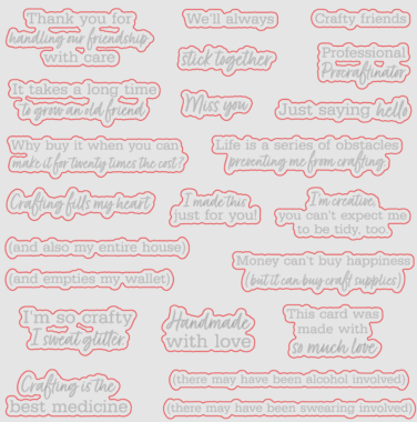 HONEY BEE - Collezione Makers Mix - Coordinating Honey Cuts - Crafty Friends