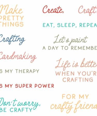 HONEY BEE - Collezione Makers Mix - 4"x4" Stamp Set - Don't Worry, Be Crafty