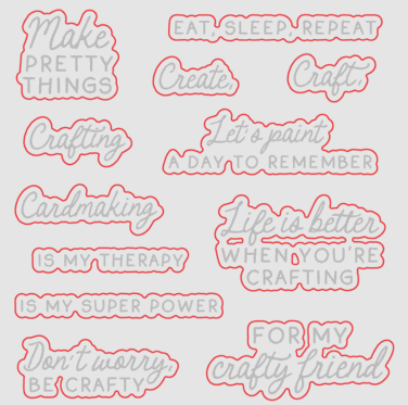 HONEY BEE - Collezione Makers Mix - Coordinating Honey Cuts - Don't Worry, Be Crafty