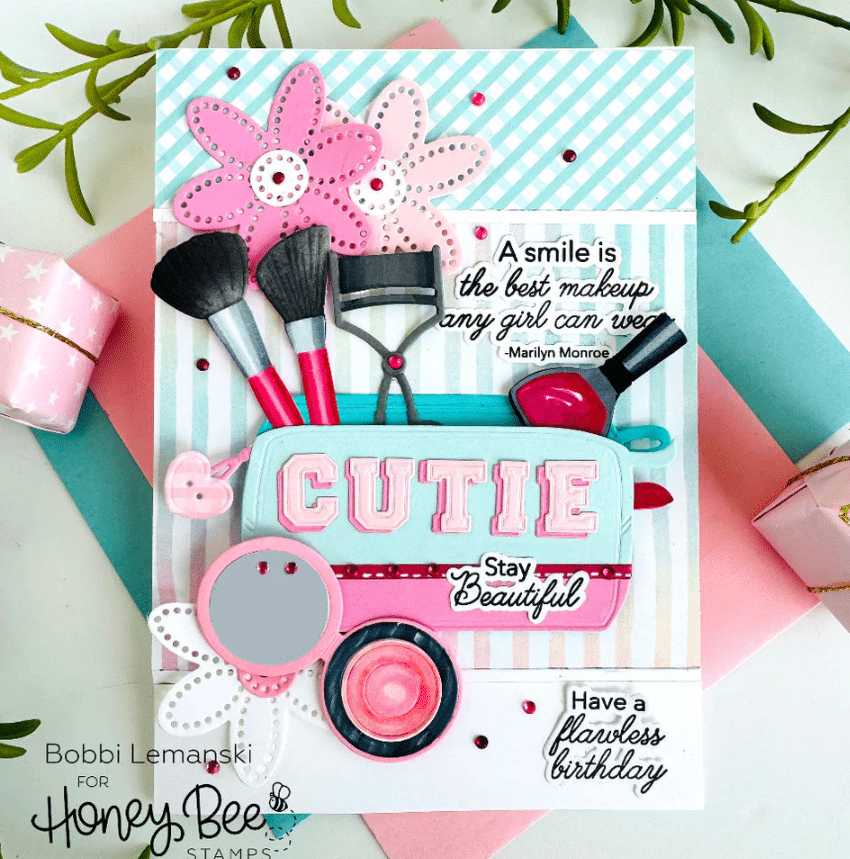 HONEY BEE - Collezione Makers Mix - 6"x6" Stamp Set - Flawless Friend - immagine 2