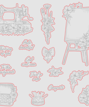 HONEY BEE - Collezione Makers Mix - Coordinating Honey Cuts - Floral Easel