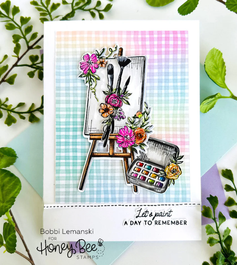 HONEY BEE - Collezione Makers Mix - Coordinating Honey Cuts - Floral Easel - immagine 2