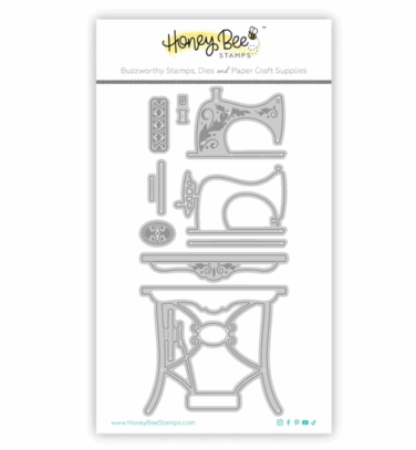 HONEY BEE - Collezione Makers Mix - Honey Cuts -Honey Cuts Lovely Layers: Antique Sewing Table -