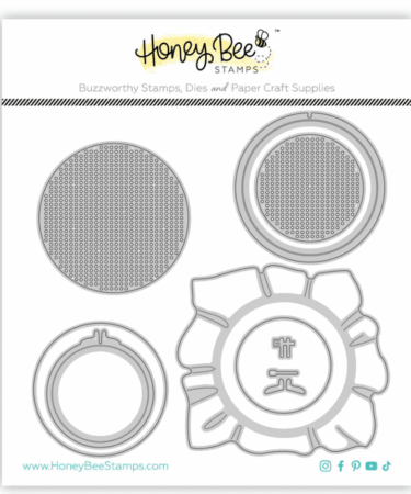 HONEY BEE - Collezione Makers Mix -Honey Cuts- Lovely Layers: Circle Embroidery Hoop