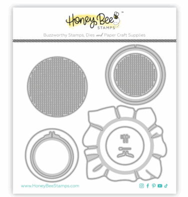 HONEY BEE - Collezione Makers Mix -Honey Cuts- Lovely Layers: Circle Embroidery Hoop