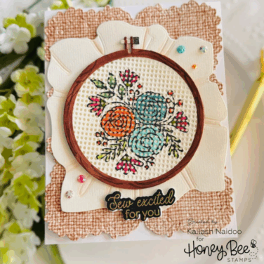 Alternative view of HONEY BEE - Collezione Makers Mix -Honey Cuts- Lovely Layers: Circle Embroidery Hoop