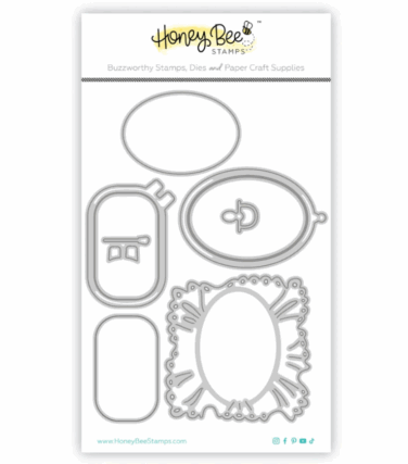 HONEY BEE - Collezione Makers Mix - Honey Cuts Lovely Layers: Shaped Embroidery Hoop