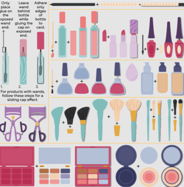 Alternative view of HONEY BEE - Collezione Makers Mix -  Honey Cuts Lovely Layers: Zipper Bag Makeup Add-on